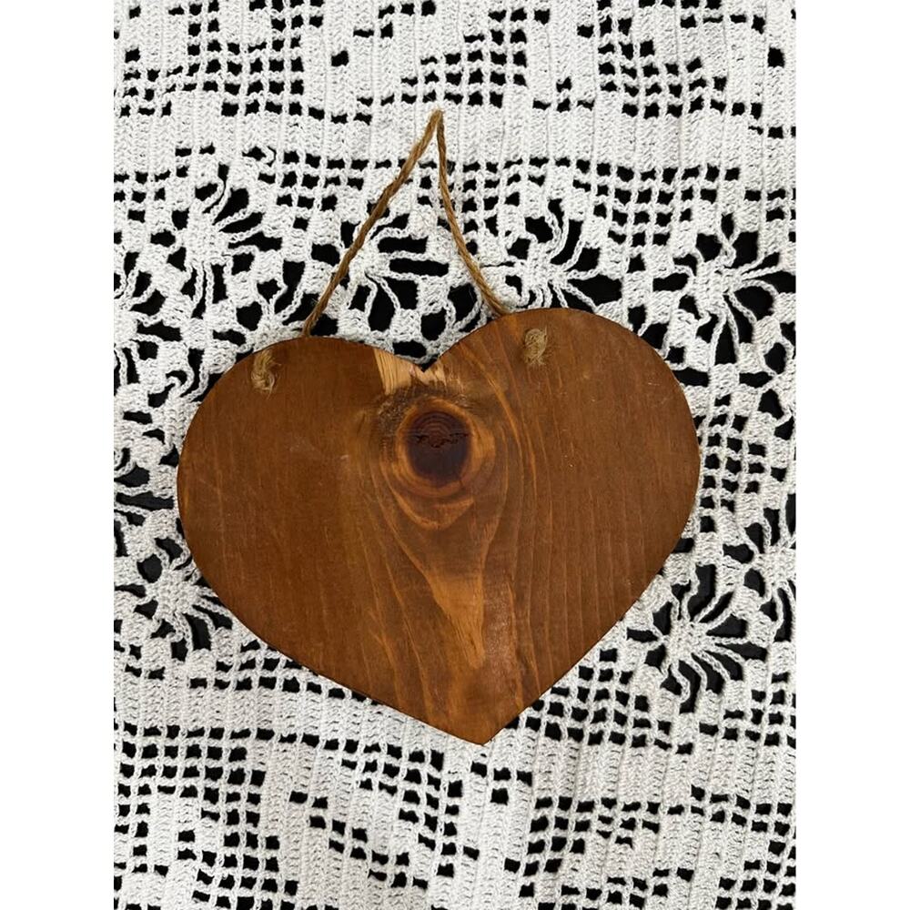 🤎✨ Rustic Wooden Heart Wall Decor ✨🤎